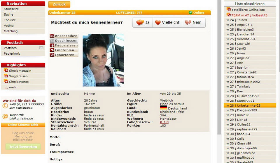 Fragebogen und Textfelder
